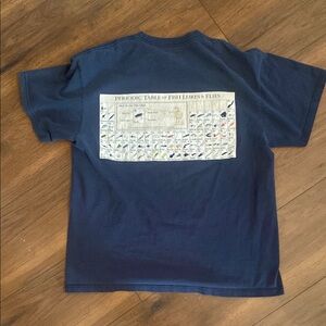 Navy Graphic T-Shirt with Fish Lures Design